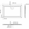 Поддон для душа WASSERKRAFT SALM 27T07 120x90 см